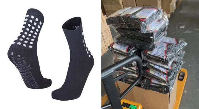 Non-slip football socks